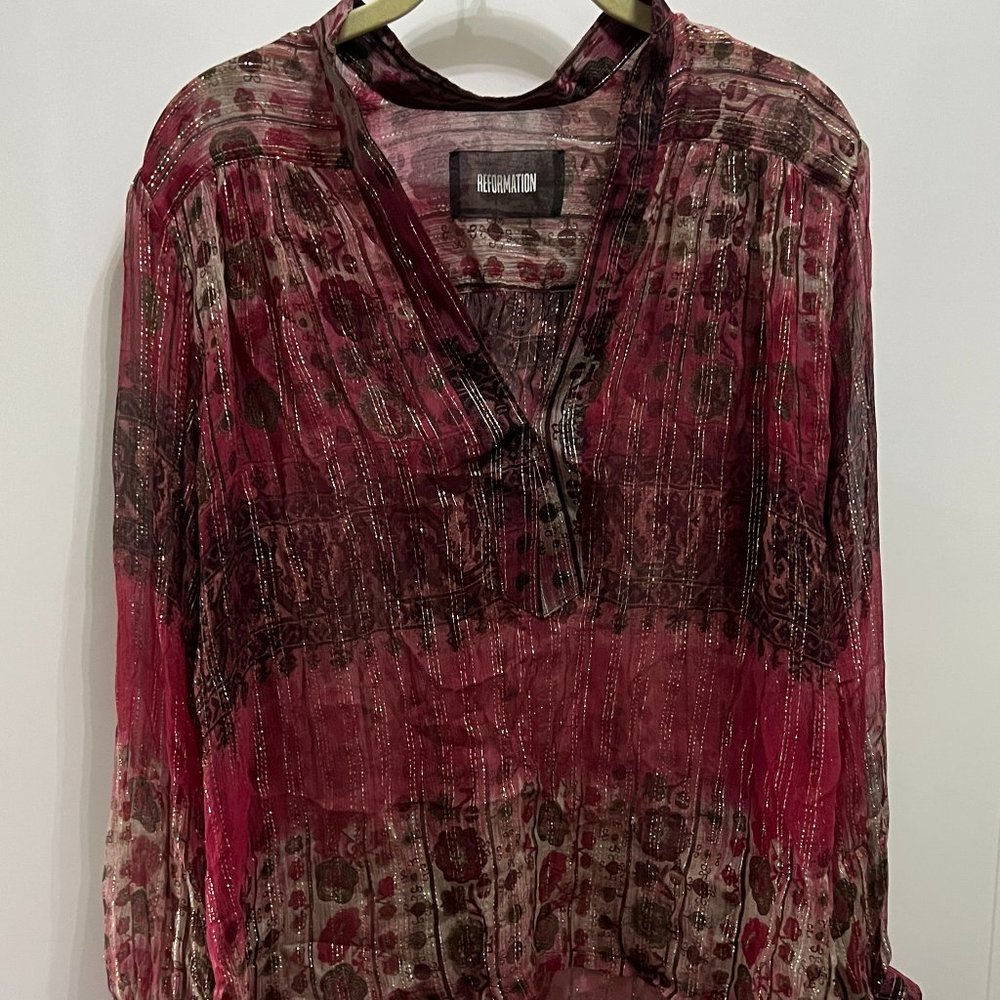 Reformation Summer Flower Top